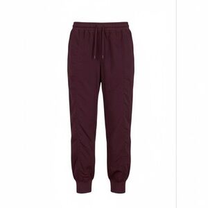 *Athleta Attitude Lined Pant Womens Size 10P Burgundy Athleisure Running Yoga